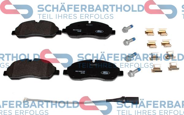 Schferbarthold 315 06 256 01 11 - Тормозные колодки, дисковые, комплект unicars.by