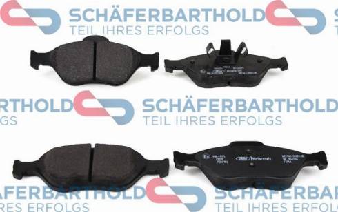 Schferbarthold 315 06 268 01 11 - Тормозные колодки, дисковые, комплект unicars.by