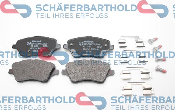 Schferbarthold 315 06 219 01 11 - Тормозные колодки, дисковые, комплект unicars.by