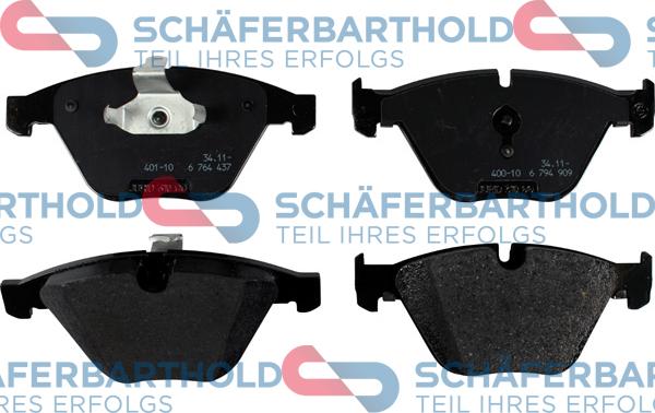 Schferbarthold 315 02 294 01 11 - Тормозные колодки, дисковые, комплект unicars.by