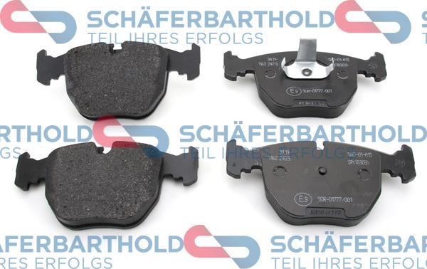 Schferbarthold 315 02 256 01 11 - Тормозные колодки, дисковые, комплект unicars.by