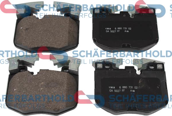 Schferbarthold 315 02 790 01 11 - Тормозные колодки, дисковые, комплект unicars.by