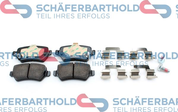 Schferbarthold 315 16 194 01 11 - Тормозные колодки, дисковые, комплект unicars.by