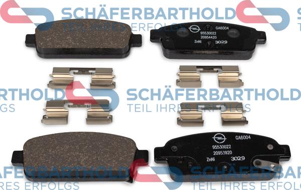 Schferbarthold 315 16 264 01 11 - Тормозные колодки, дисковые, комплект unicars.by