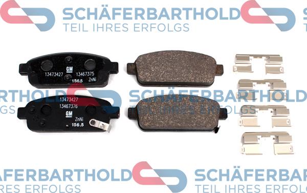 Schferbarthold 315 16 261 01 11 - Тормозные колодки, дисковые, комплект unicars.by