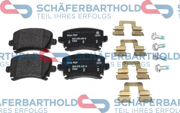 Schferbarthold 315 18 157 01 11 - Тормозные колодки, дисковые, комплект unicars.by