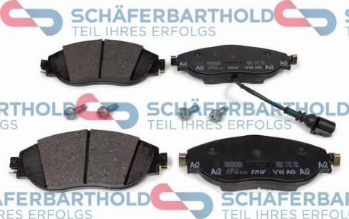 Schferbarthold 315 18 378 01 11 - Тормозные колодки, дисковые, комплект unicars.by