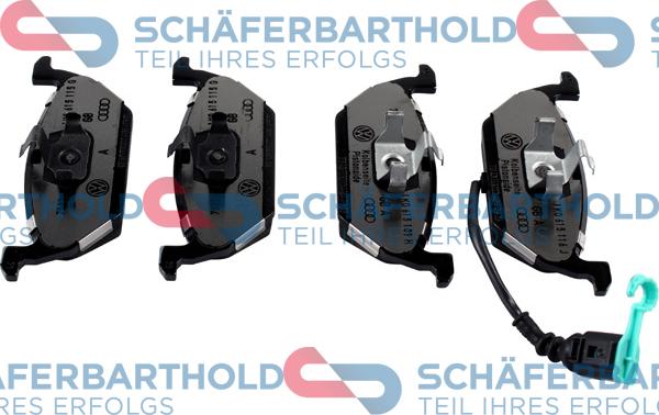 Schferbarthold 315 18 203 01 11 - Тормозные колодки, дисковые, комплект unicars.by