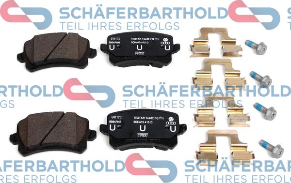 Schferbarthold 315 18 211 01 11 - Тормозные колодки, дисковые, комплект unicars.by