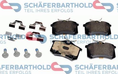 Schferbarthold 315 18 278 01 11 - Тормозные колодки, дисковые, комплект unicars.by