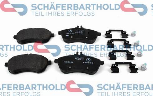 Schferbarthold 315 12 024 01 11 - Тормозные колодки, дисковые, комплект unicars.by