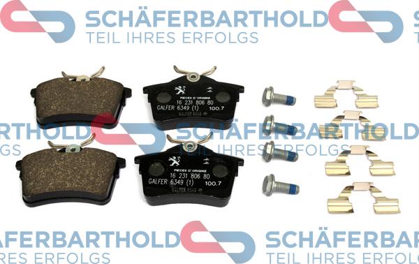 Schferbarthold 315 26 294 01 11 - Тормозные колодки, дисковые, комплект unicars.by