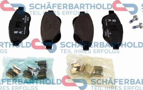 Schferbarthold 315 26 240 01 11 - Тормозные колодки, дисковые, комплект unicars.by