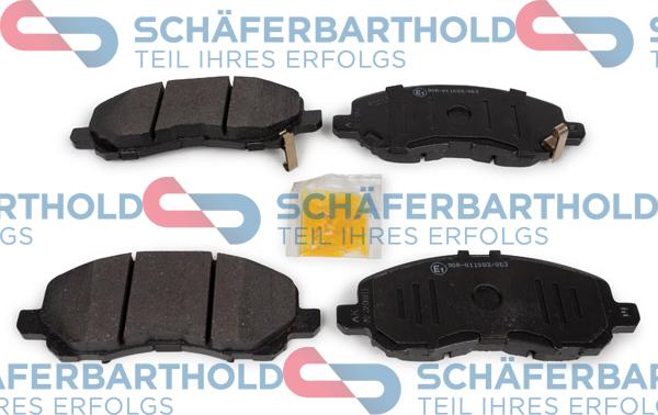 Schferbarthold 315 27 124 01 11 - Тормозные колодки, дисковые, комплект unicars.by