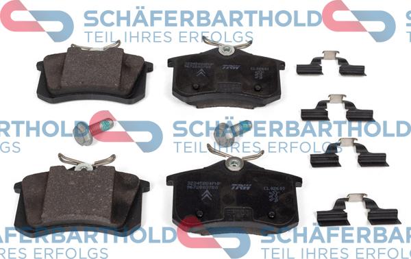 Schferbarthold 315 27 125 01 11 - Тормозные колодки, дисковые, комплект unicars.by