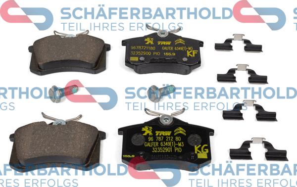 Schferbarthold 315 27 126 01 11 - Тормозные колодки, дисковые, комплект unicars.by