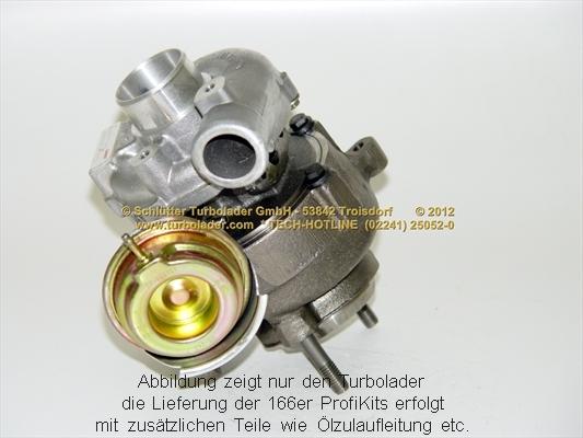 Schlütter Turbolader PRO-04025EOL D - Турбина, компрессор unicars.by