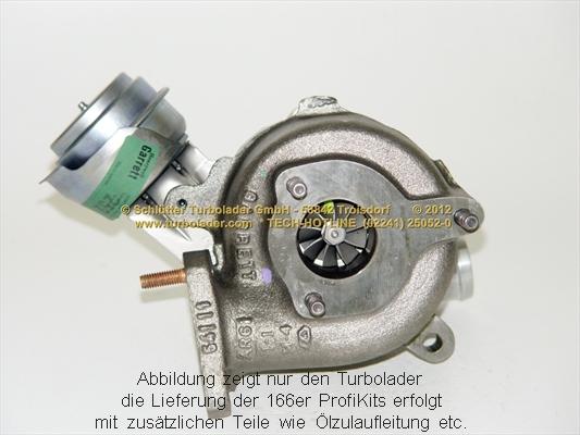 Schlütter Turbolader 166-00100 D - Турбина, компрессор unicars.by