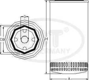 SCT-MANNOL SM 5006 - Масляный фильтр unicars.by