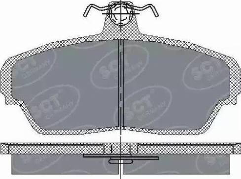 SCT-MANNOL SP 187 PR - Тормозные колодки, дисковые, комплект unicars.by