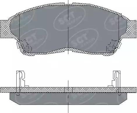 SCT-MANNOL SP 134 PR - Тормозные колодки, дисковые, комплект unicars.by