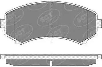 SCT-MANNOL SP 344 PR - Тормозные колодки, дисковые, комплект unicars.by