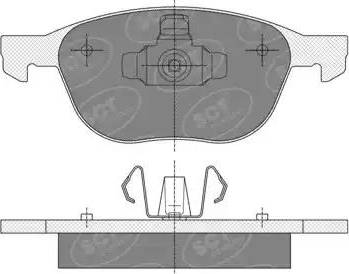 SCT-MANNOL SP 358 PR - Тормозные колодки, дисковые, комплект unicars.by