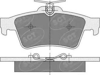 SCT-MANNOL SP 357 PR - Тормозные колодки, дисковые, комплект unicars.by