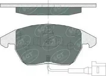 SCT-MANNOL SP 367 PR - Тормозные колодки, дисковые, комплект unicars.by