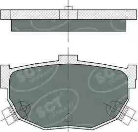 SCT-MANNOL SP 386 PR - Тормозные колодки, дисковые, комплект unicars.by