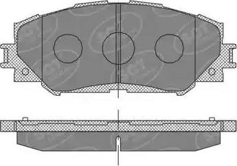 SCT-MANNOL SP 377 PR - Тормозные колодки, дисковые, комплект unicars.by