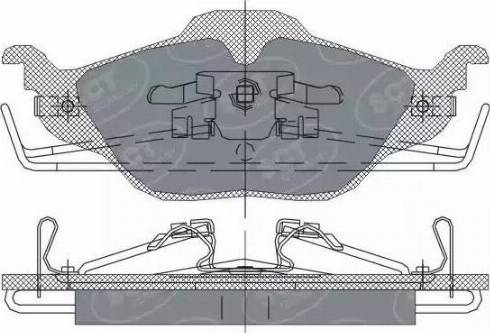 SCT-MANNOL SP 241 PR - Тормозные колодки, дисковые, комплект unicars.by