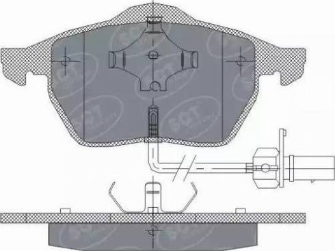 SCT-MANNOL SP 259 PR - Тормозные колодки, дисковые, комплект unicars.by