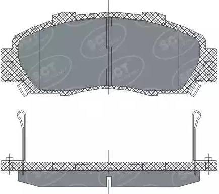 SCT-MANNOL SP 253 PR - Тормозные колодки, дисковые, комплект unicars.by