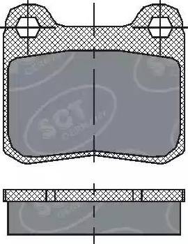 SCT-MANNOL SP 200 PR - Тормозные колодки, дисковые, комплект unicars.by