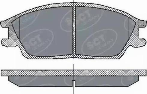 SCT-MANNOL SP 207 PR - Тормозные колодки, дисковые, комплект unicars.by