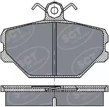 SACHS 111_1038 - Тормозные колодки, дисковые, комплект unicars.by