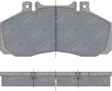 SCT-MANNOL SP 230 PR - Тормозные колодки, дисковые, комплект unicars.by