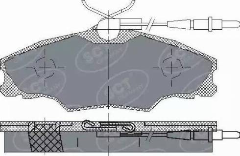 SCT-MANNOL SP 228 PR - Тормозные колодки, дисковые, комплект unicars.by