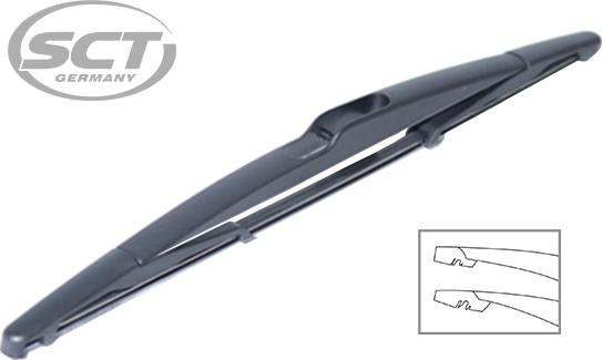 SCT-MANNOL 9485 REAR WIPER - Щетка стеклоочистителя unicars.by