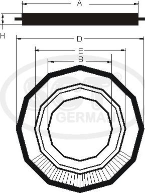 SCT-MANNOL SB 515 - Воздушный фильтр, двигатель unicars.by