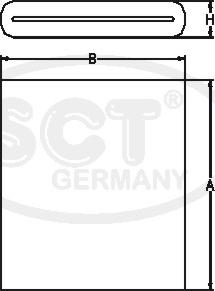 SCT-MANNOL SB 649 - Воздушный фильтр, двигатель unicars.by