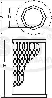 SCT-MANNOL SB 3093 - Воздушный фильтр, двигатель unicars.by