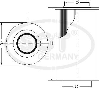 SCT-MANNOL SC 7043 P - Топливный фильтр unicars.by