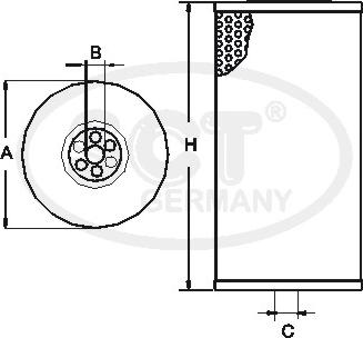 SCT-MANNOL SC 7029 - Топливный фильтр unicars.by