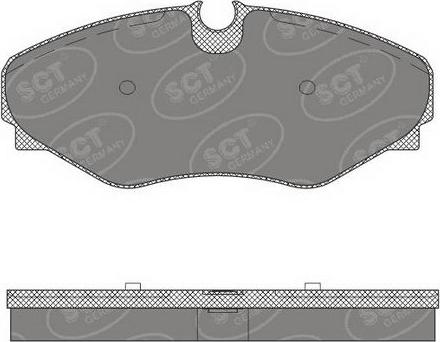 SCT-MANNOL SP 495 PR - Тормозные колодки, дисковые, комплект unicars.by