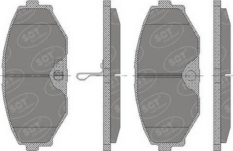 SCT-MANNOL SP 440 PR - Тормозные колодки, дисковые, комплект unicars.by