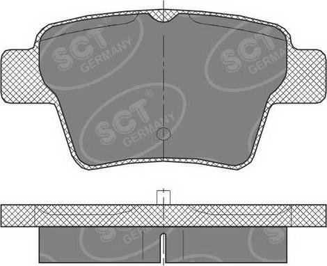 SCT-MANNOL SP 456 PR - Тормозные колодки, дисковые, комплект unicars.by