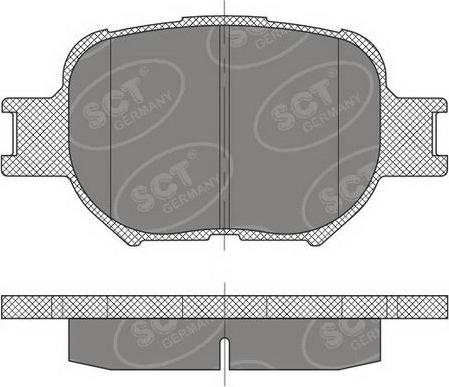 SCT-MANNOL SP 467 PR - Тормозные колодки, дисковые, комплект unicars.by