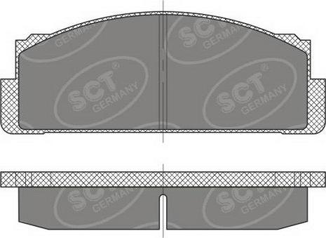 SCT-MANNOL SP 486 PR - Тормозные колодки, дисковые, комплект unicars.by